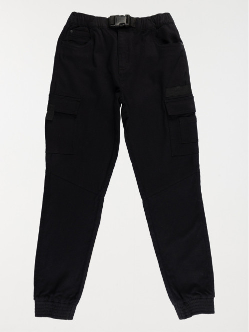 Pantalon cargo noir garçon (XXS-M)