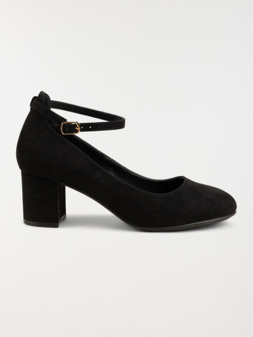 Escarpin bride noire femme (36-41)