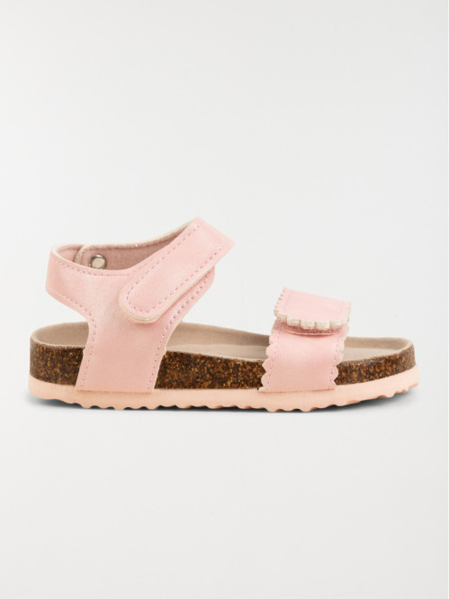 Nu-pieds roses scratchs fille (24-30)