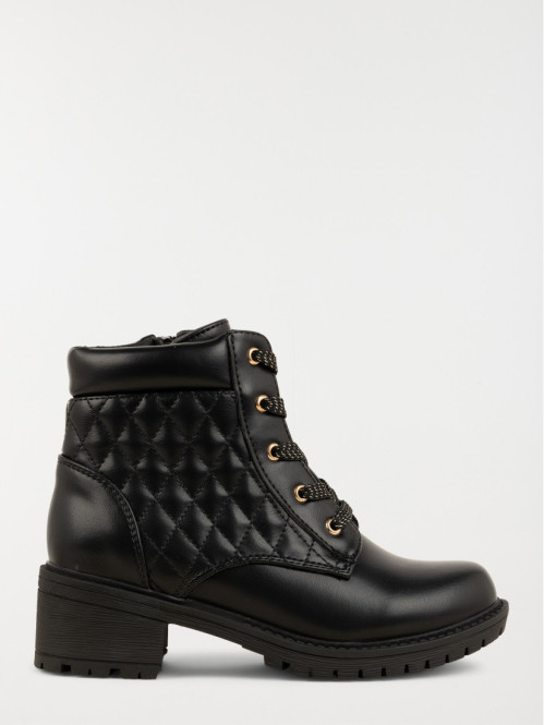 Bottines noires lacets...