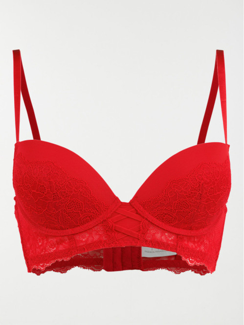 Soutien-gorge rouge kiss femme (85A-95E)