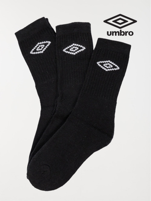 Lot 3 chaussettes noir Umbro garçon