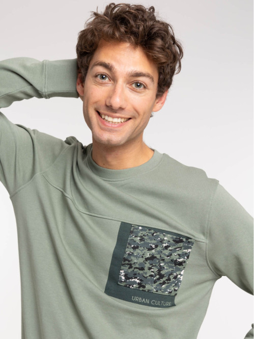 Sweat poche militaire vert...