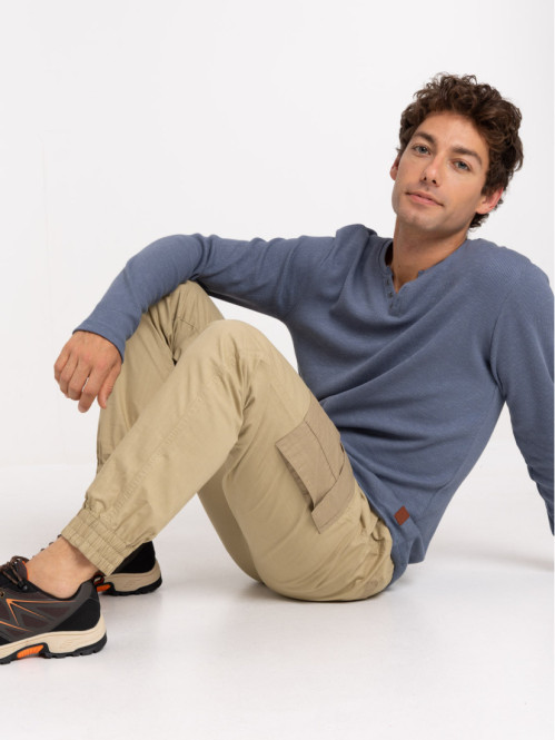 Pantalon cargo coloris acide homme