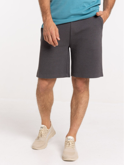 Short homme gris anthracite message