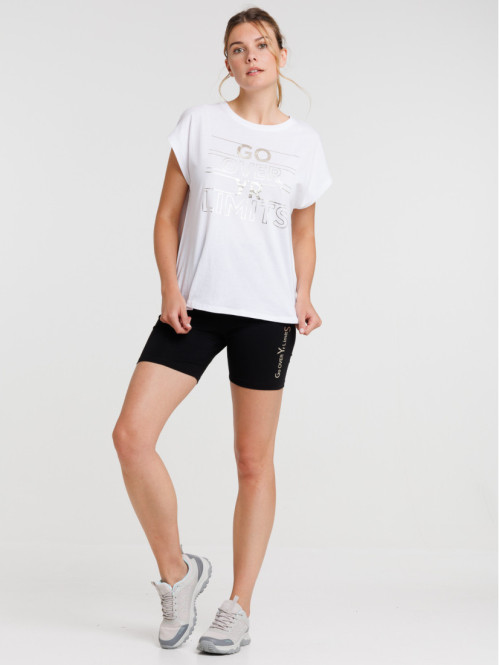 Cycliste sport noir femme