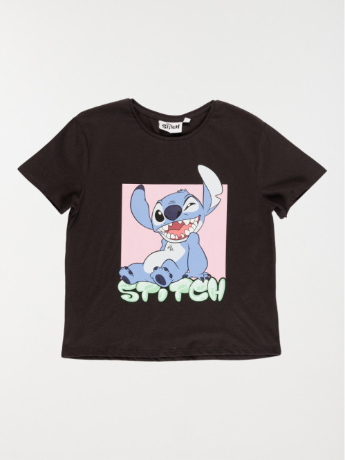 Tee-shirt Stitch gris fille...