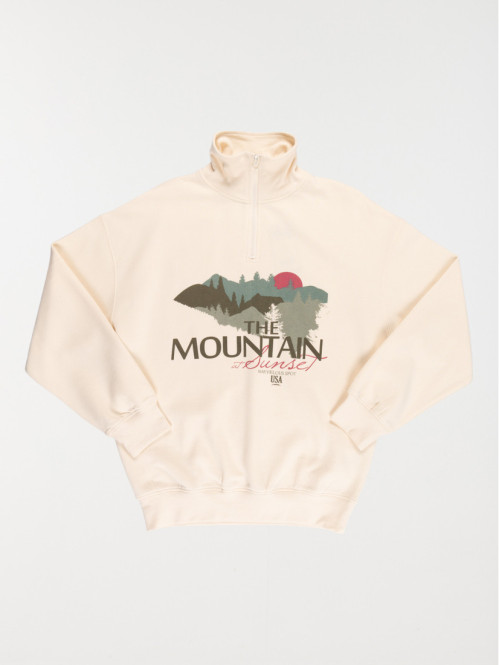 Sweat col montant zippé...