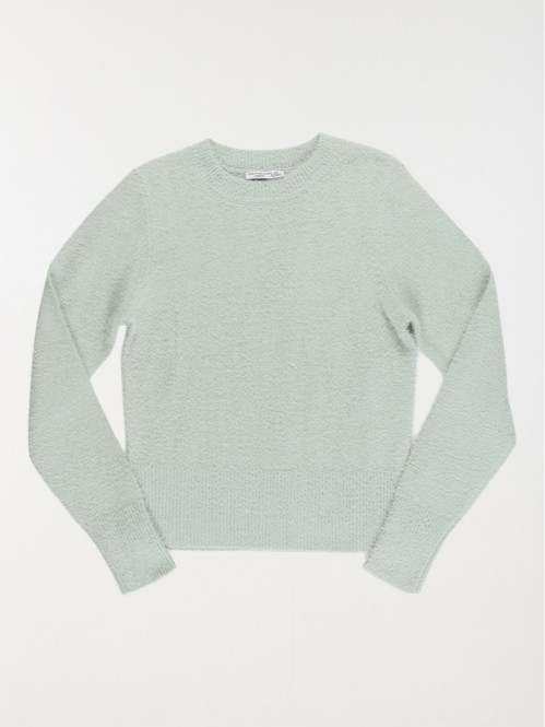 Pull col rond jade fille...