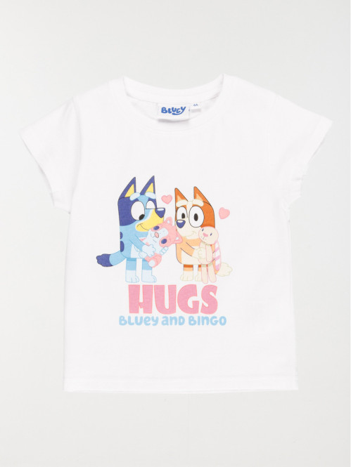 Tee-shirt Bluey et Bingo fille (3-10A)