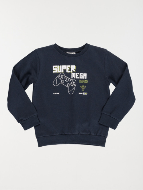 Sweat super méga gamer garçon (3-12A)