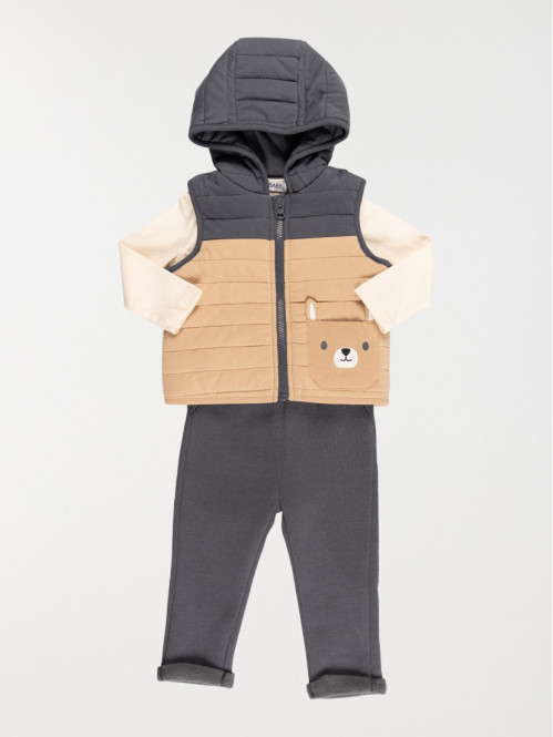 Ensemble lapin 3 pièces garçon (3-36M)