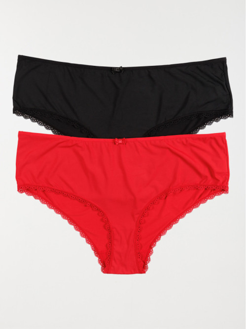 Culotte rouge kiss grande taille femme