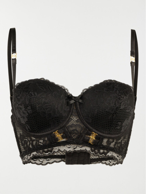 Bustier dentelle noir femme...