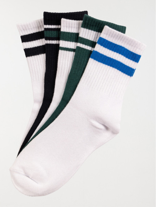 Lot de 5 paires chaussettes garçon