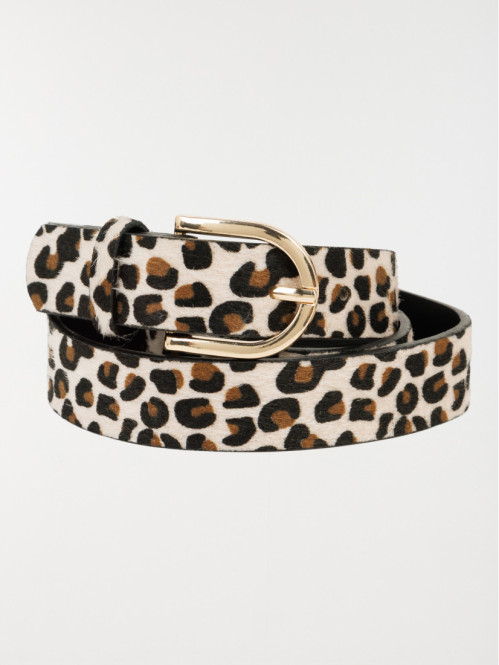 Ceinture léopard femme