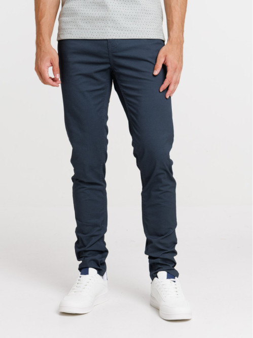 Pantalon slim bleuâtre homme