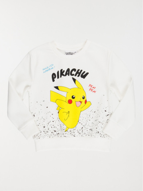 Sweat Pikachu écru garçon...