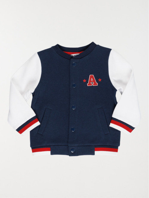 Sweat teddy marine baby garçon (3-36M)