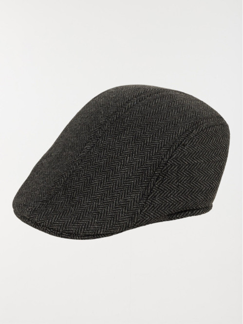 Casquette béret homme gris chiné