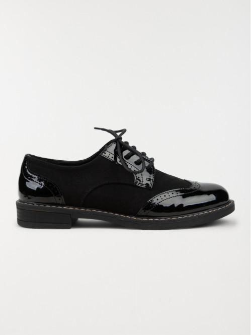 Derbies à lacets femme noir (36-41)