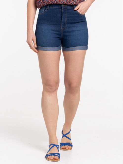 Short en jean coloris stone femme