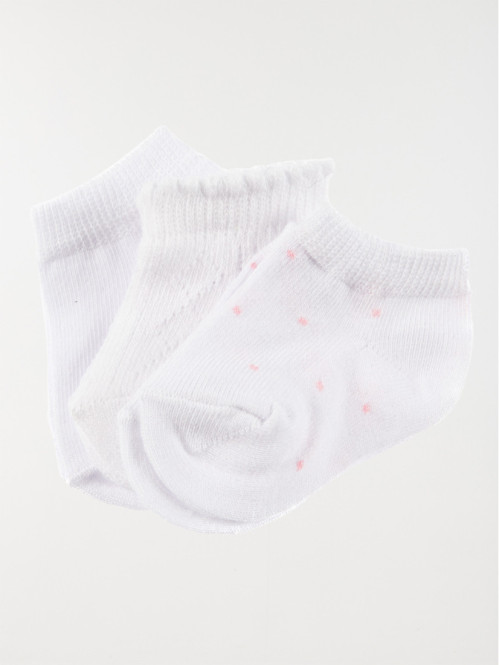 Lot 3 paires de chaussettes bébé fille