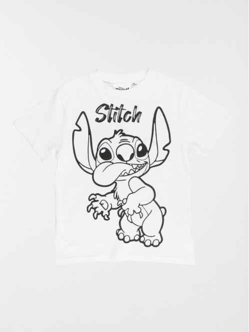 Tee-shirt Stitch garçon blanc (3-12A)