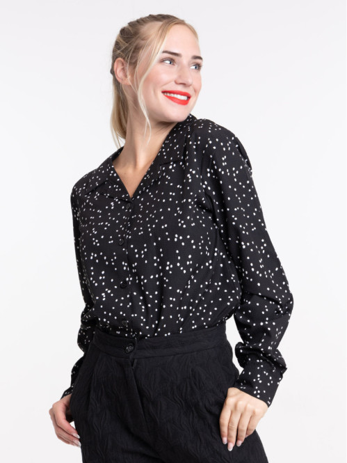 Chemise col pyjama femme