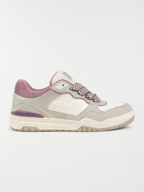 Baskets grises et lilas femme (36-41)