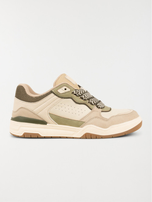 Basket beige et kaki femme (36-41)