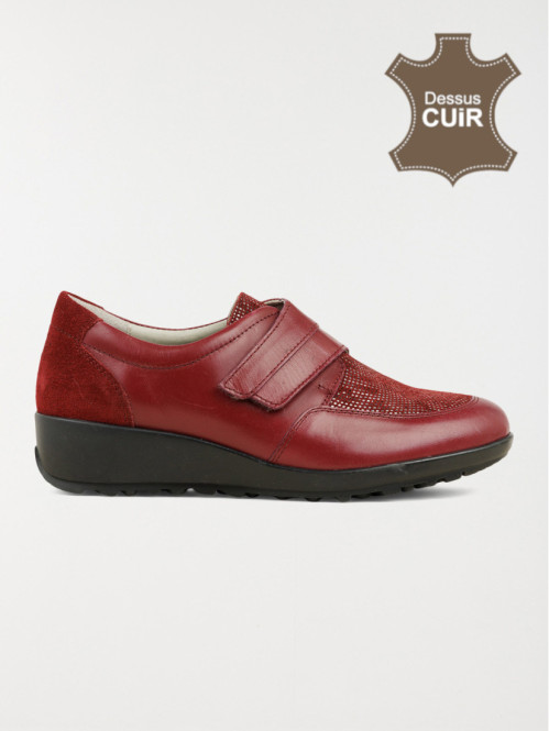 Chaussure confort femme bordeaux (37-42)