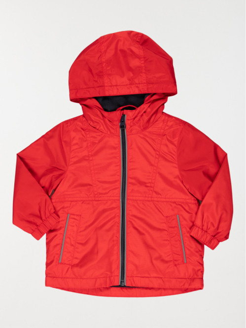 Blouson rouge à capuche garçon (6-24M)