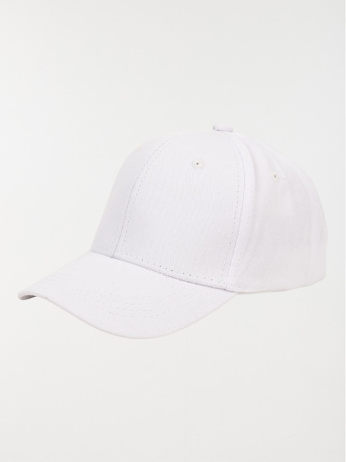 Casquette blanche unie enfant