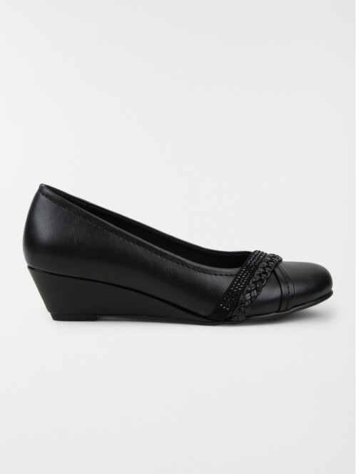 Ballerine compensée femme noir (36-41)