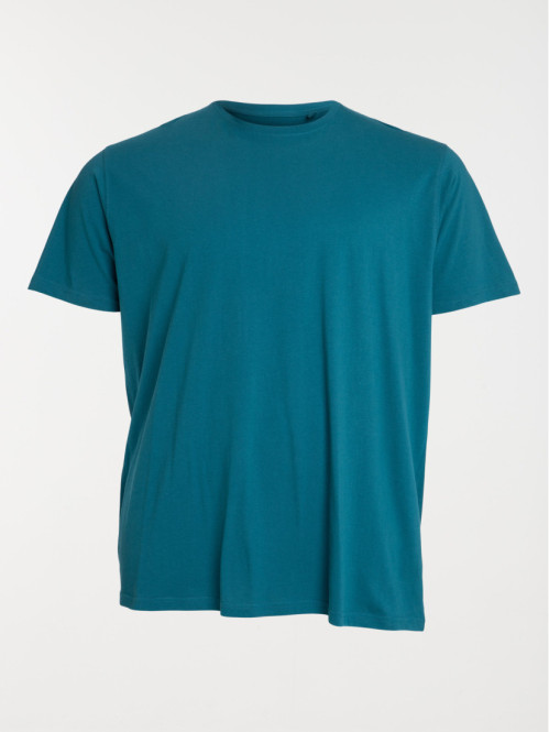 T-shirt bleu cascade grande taille homme