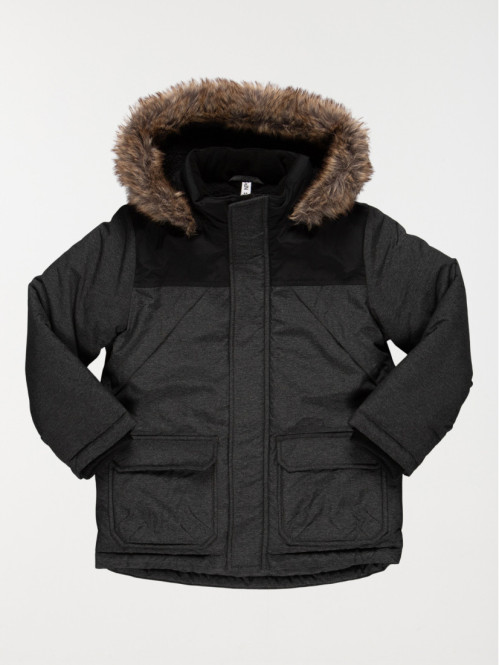 Parka à capuche garçon (3-8A)