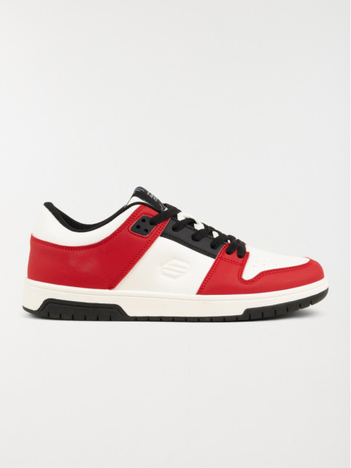 Baskets blanches et rouges homme (40-46)