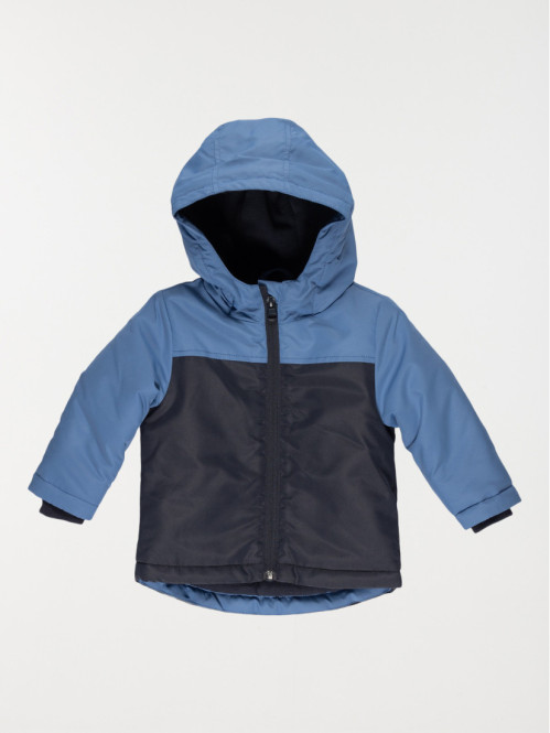 Blouson capuche garçon bicolore (3-24M)