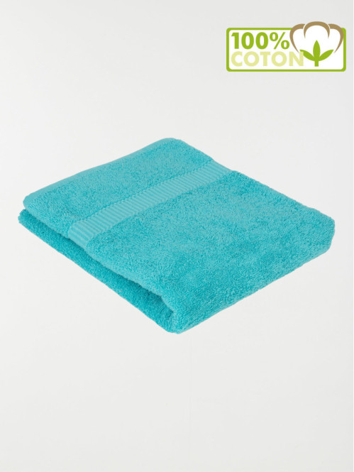 Serviette de toilette turquoise 50x90 cm