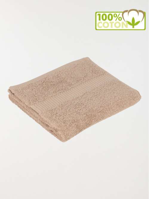 Serviette de toilette taupe 50 x 90 cm