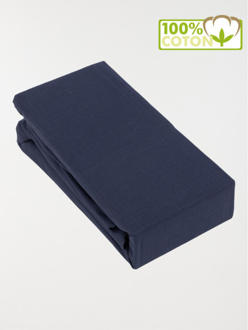 Drap housse 140 x 190 cm navy