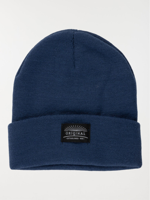 Bonnet bleu minéral homme