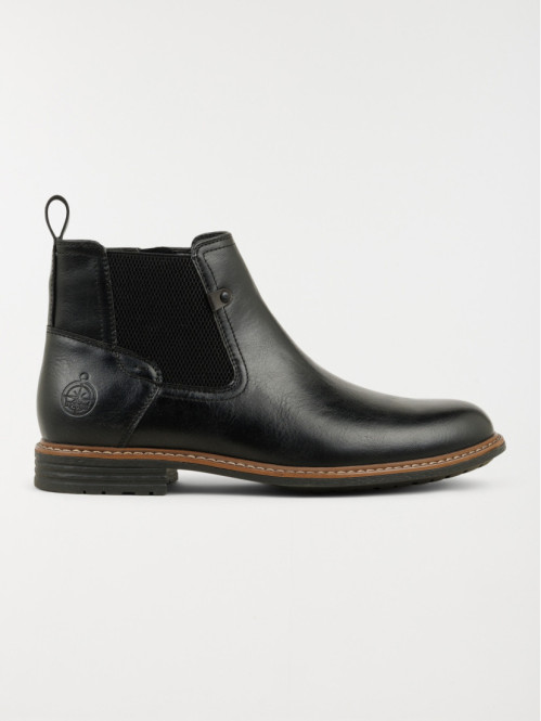 Bottines zippées noires homme (40-46)