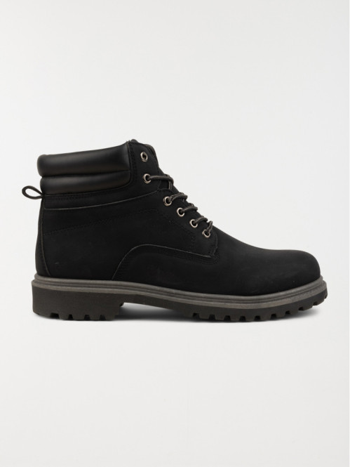 Boots lacets homme noir...