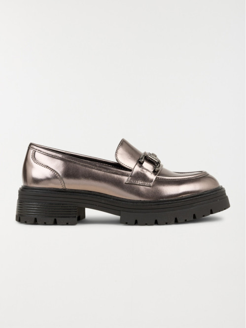 Mocassins gunmetal femme (36-41)