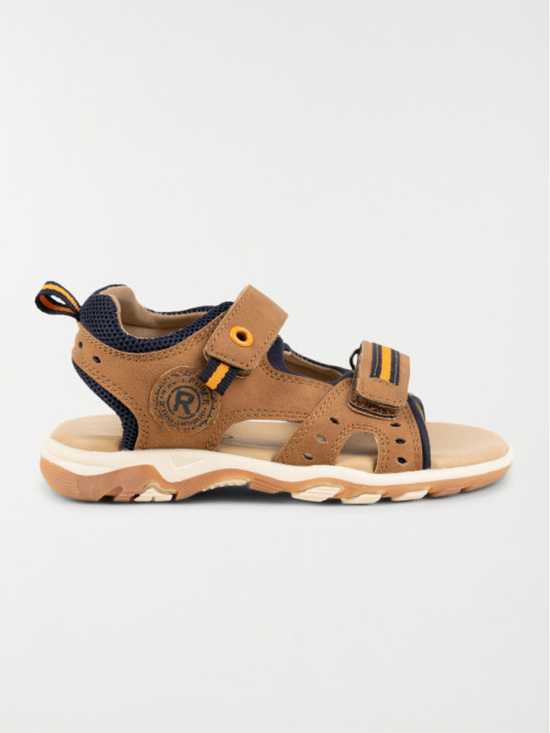 Nu-pieds scratchs camel garçon (31-35)