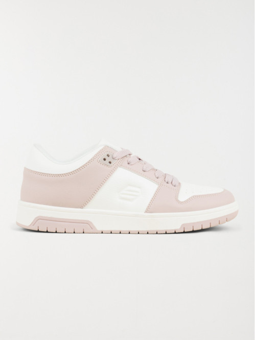 Baskets lacets roses femme (36-41)