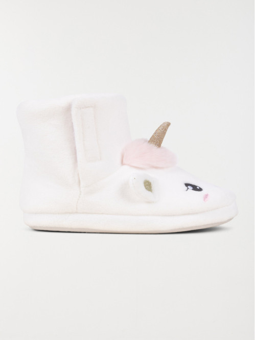 Chausson botte licorne 3d fille (31-35)