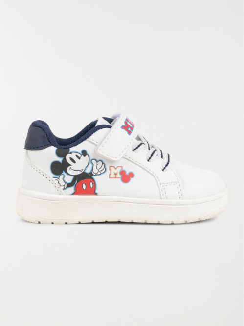 Baskets Mickey bébé blanc (20-23)